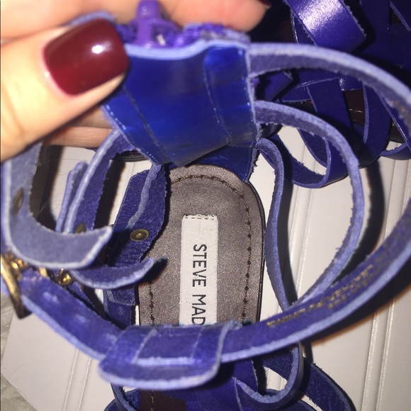 Blue Steve Madden gladiator sandals - Picture 4 of 6